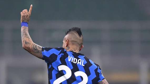 Inter avanti sulla Juventus all'intervallo. Per ora decide il grande ex Vidal