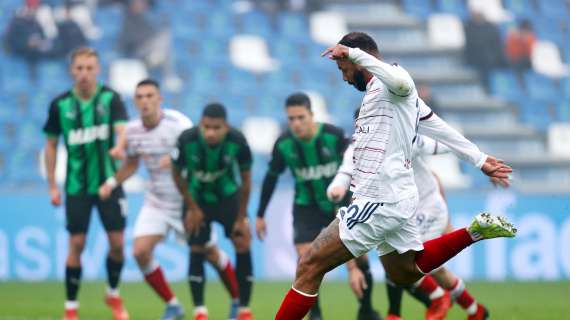 Sassuolo-Cagliari 2-2: doppia rimonta, Joao Pedro salva Mazzarri