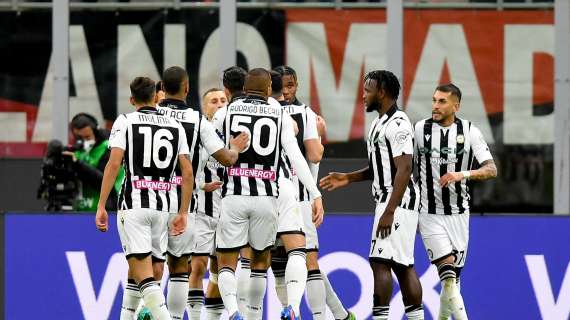 Serie A: Udinese avanti 0-3 a Salerno, 0-0 tra Venezia e Cagliari