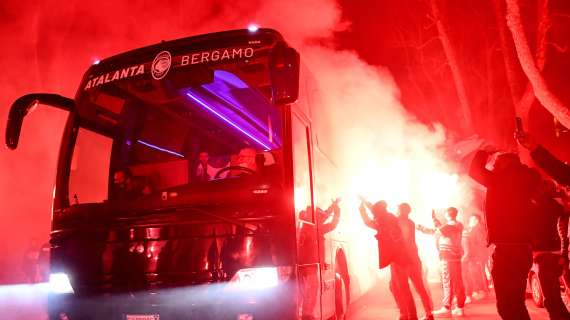 FOTO - Le immagini da Bergamo, clima incandescente all'arrivo della Dea