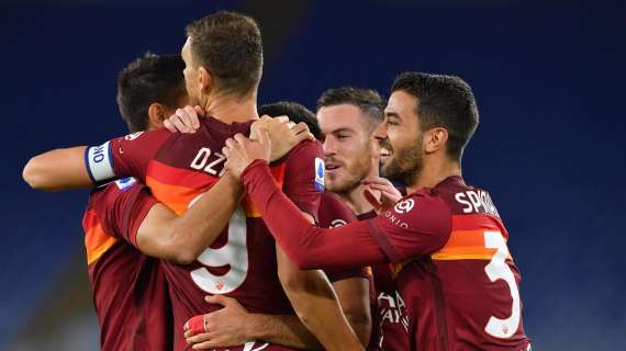 Manita della Roma contro il Benevento: 5-2 all'Olimpico, doppietta di Dzeko