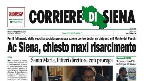 Corriere di Siena: "Chiesto risarcimento da 54 milioni per il fallimento"