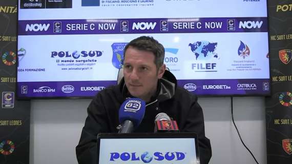 Potenza, De Giorgio: "Dispiace per il rigore, sarebbe stato importante"