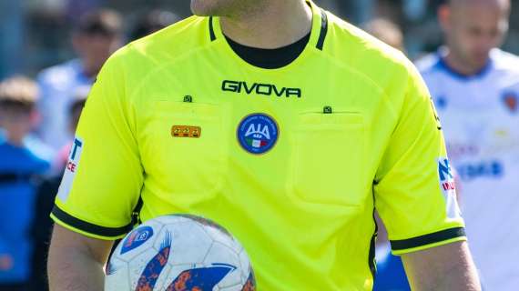 Cambia l'arbitro di Virtus Entella-Campobasso, sarà Di Reda di Molfetta