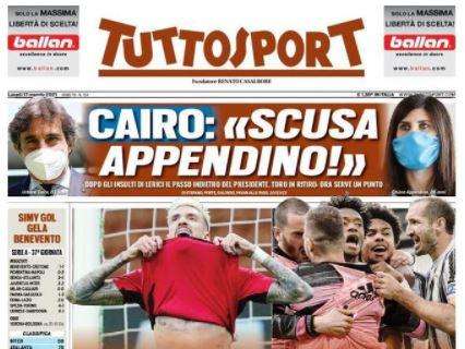Tuttosport - Frenata Milan. Juve, credici! Rossoneri bloccati a San Siro da un Cagliari salvo