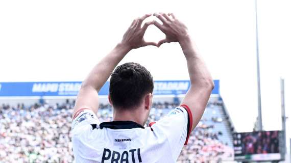 Il Cagliari si congratula con Prati: "Un fantastico gol azzurro" (FOTO)