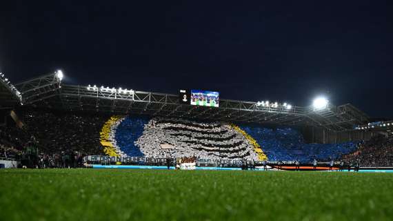 Striscione di protesta degli ultras atalantini  contro le restrizioni ai tifosi del Cagliari