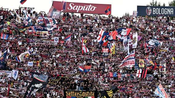 Ultra Bologna, lo striscione: "Nelle curve indagini per gli ultrà, ma miliardi di debiti per Lega e squadre di Serie A"