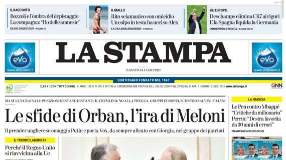 La Stampa - Francia di rigore. Mago Merino decide al 119’. Vola la Spagna, furia tedesca