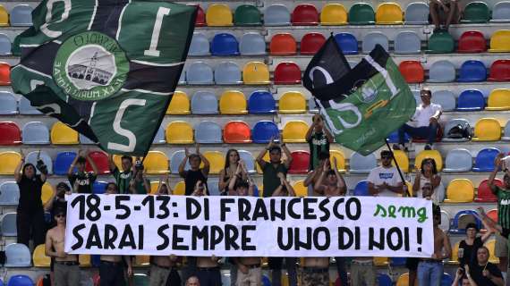 Frosinone-Sassuolo, gli ospiti omaggiano Di Francesco