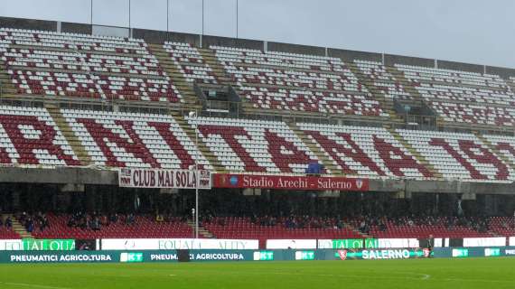 Salernitana-Frosinone 1-1, tabellino e cronaca della gara