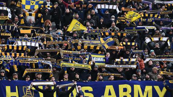Lazio-Verona: 520 tifosi gialloblù presenti sera all'Olimpico