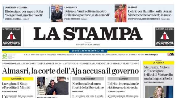 La Stampa - La Juve trova l’accordo per Veiga