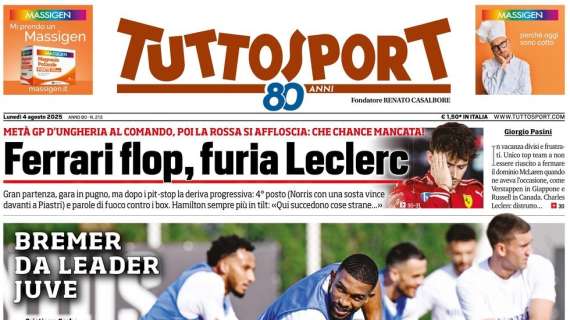 Tuttosport- Ora cambia tutto