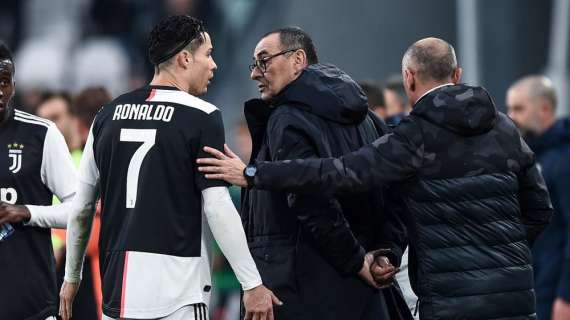 Dall'Inghilterra: "Cristiano Ronaldo devastato dall'addio di Allegri, non è contento con Sarri ma la Juve non esonererà il tecnico"