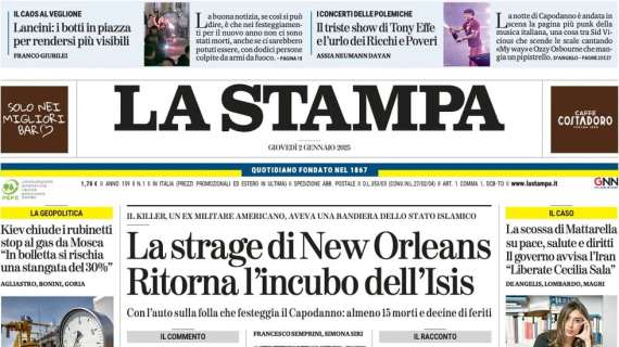 La Stampa - Offerta per Tomori pronta, in attacco…