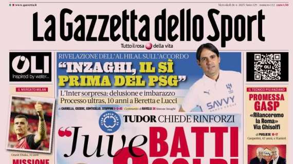 Gazzetta - Juve, batti tre colpi