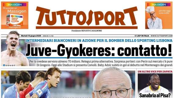 Tuttosport - Juve-Gyokeres, contatto