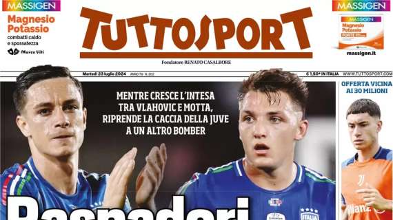 Tuttosport - Raspadori o Retegui con Dusan