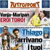 Tuttosport: "Thiago arrivano i tuoi. Conte, mal di pancia"