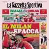 Gazzetta dello Sport: "Il Milan spacca, la Juve a secco"