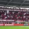 La Curva Maratona intona i soliti cori anti-Napoli ma la massa azzurra la zittisce