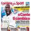 CdS apre con le parole di Lukaku: "Conte ti cambia"