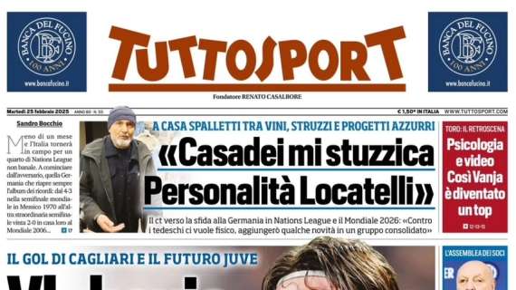 Tuttosport sulla Juventus: "Vlahovic, no a Mou e a Giuntoli"