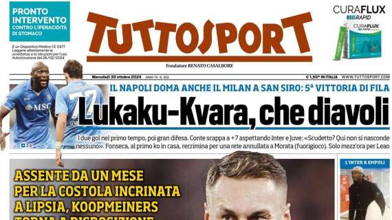 Tuttosport: "Lukaku-Kvara, che diavoli"