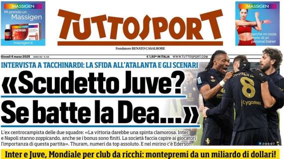 Tuttosport: "L'Italia che resiste: colpo Inter a Rotterdam"