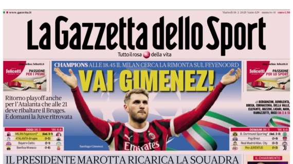 La Gazzetta dello Sport: "Inter a rapporto per la scossa scudetto"