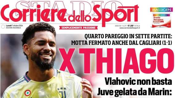 CdS: "Allarme Juve, quarto pareggio in sette gare per X Thiago"