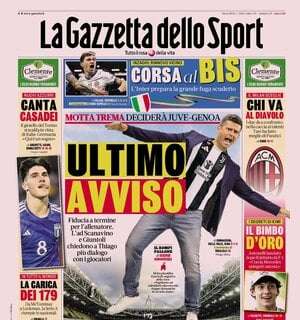 La Gazzetta dello Sport: "Inter, corsa al bis per lo scudetto"