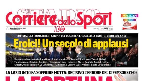 Corriere dello Sport: "La fortuna Gila! La Juve aggancia il Napoli in vetta"