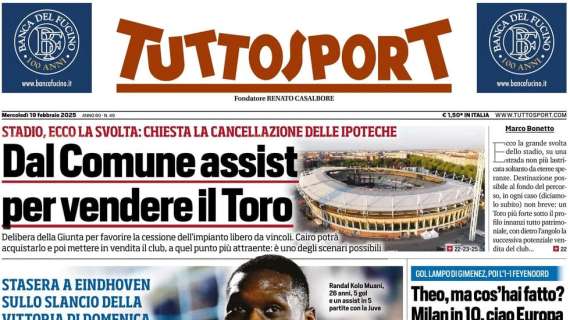 Tuttosport sogna il derby d'Italia in Champions: "Juve-Inter, lo rifacciamo?"