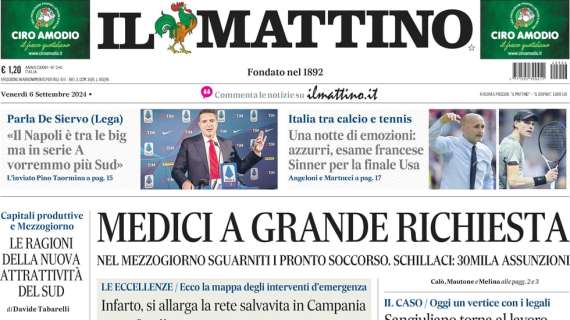 Il Mattino e le parole di De Siervo: 'Napoli tra le big'. Più sud in Serie A"