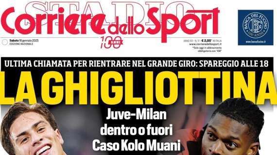 Corriere dello Sport: "La ghigliottina. Napoli, la spinta di 3500"