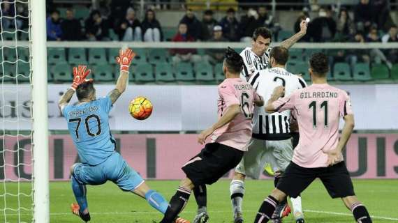 Serie A, la Juve espugna il Barbera: Palermo battuto 3-0, tutti i gol nella ripresa