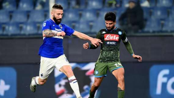 Sampdoria, Tonelli: "Quando fai dei regali al Napoli, vieni punito. Giocato contro degli amici"