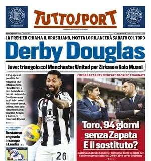 Tuttosport: "Douglas Luiz può lasciare la Juve. Torino, dov'è la punta?"