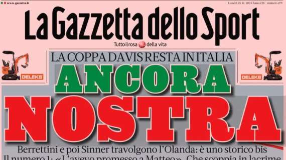 Gazzetta dello Sport: "Risposta Lukaku: il Napoli torna al comando"