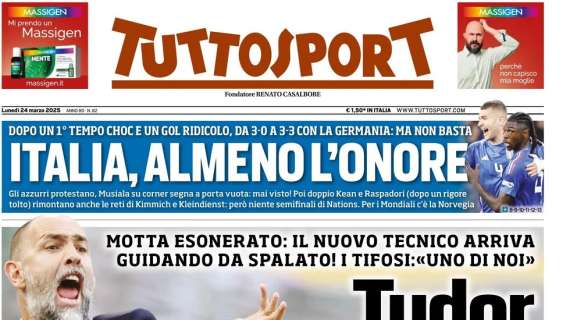 Ribaltone Juve, Thiago Motta esonerato. Tuttosport: "Inizia l'era Tudor alla Juve"