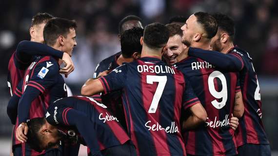 Tris Bologna al Dall'Ara, Udinese scavalcata in classifica dai rossoblù