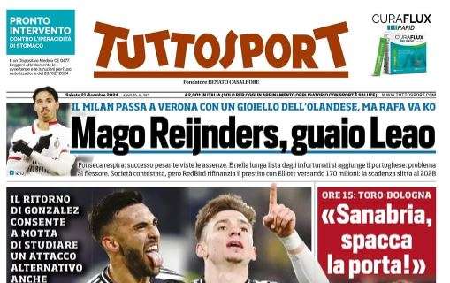 Tuttosport: "Nico e Chico, nuova Juve. Milan, mago Reijnders