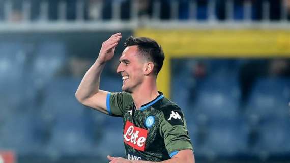 E' Milik il miglior goleador del Napoli in Serie A: 14 gli azzurri andati a segno