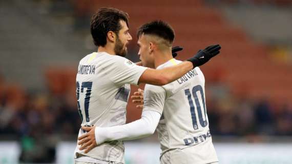 Coppa Italia, show dell'Inter che può affrontare il Napoli in semifinale: 6-2 al Benevento, in gol anche Insigne jr