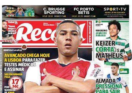 GALLERY - Vinicius al Benfica su tutti i giornali portoghesi: "17mln per il successore di Jonas!"