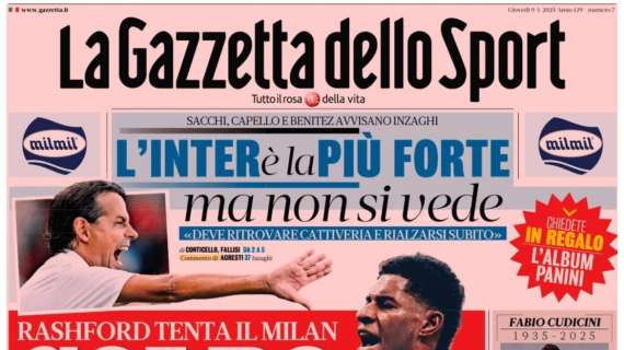 Gazzetta dello Sport: "Rashford tenta il Milan: colpo da Diavolo"