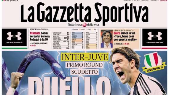 Gazzetta dello Sport: "ScappaNapoli! Conte fatica ma va a +5"