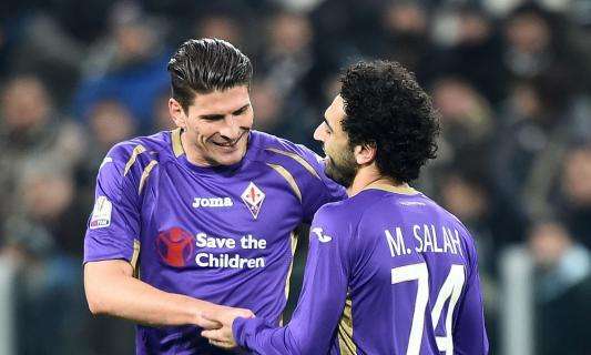 Coppa Italia, Juve-Fiorentina 1-1 al 45esimo: gioiello di Salah per i viola